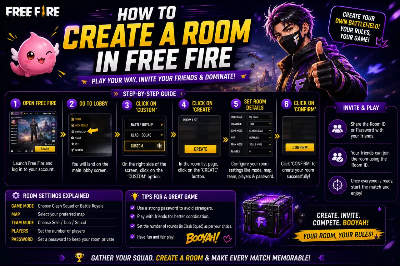 How to Create a Room in Free Fire
