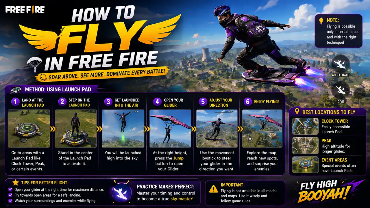 How to Fly in Free Fire
